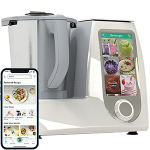 QANA Factory Wholesale OEM Wifi App Cook LCD soup maker blender multifunctional food processor cooking machine kitchen robot
