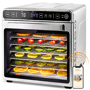 QANA Smart WIFI APP Food Dehydrator Air Fryer For Roast Boil Bake Toast Beef Jerky Vegetables Fruits Dehydrate Machine