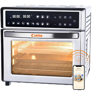 QANA Smart digital WIFI and app air fryers Cook book support Non-stick Oil Free household electric baking oven food processors
